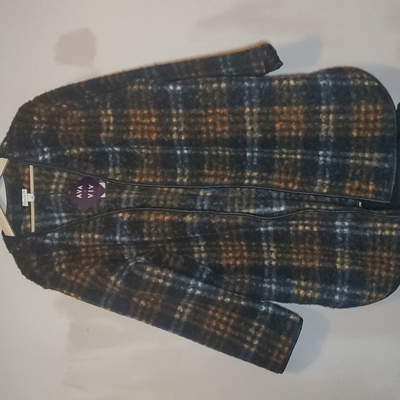 Ava & Viv Plus Size Cozy Overcoat - Picture 1 of 5